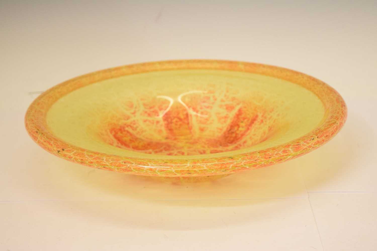 Large 1930s WMF Ikora glass bowl - Image 6 of 9