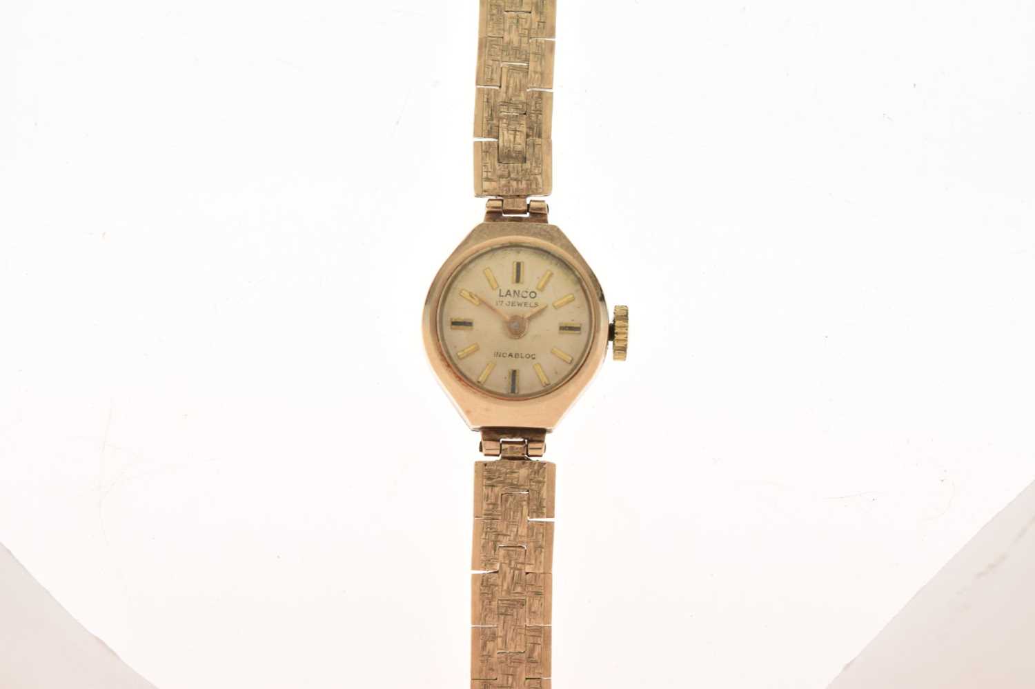 Lanco - Lady's 9ct gold bracelet watch - Image 10 of 10