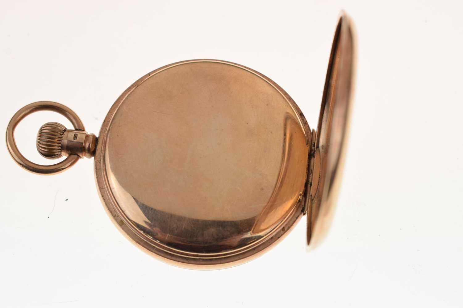 George V 9ct gold cased open-face pocket watch, J.W. Benson - Image 8 of 11