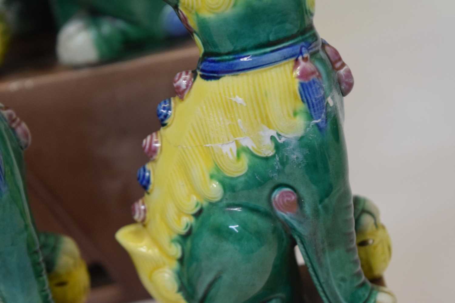 Collection of Chinese ceramic Dog of Foo figures - Image 8 of 15