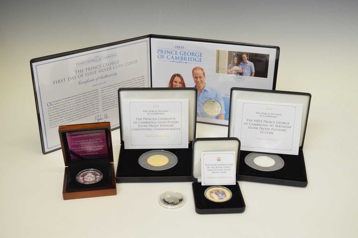 Six commemorative silver coins relating to Royalty etc - Image 2 of 9