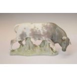 Lladro - Large porcelain figure of a bull