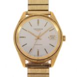 Longines - Gentleman's gold plated automatic bracelet watch