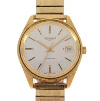 Longines - Gentleman's gold plated automatic bracelet watch