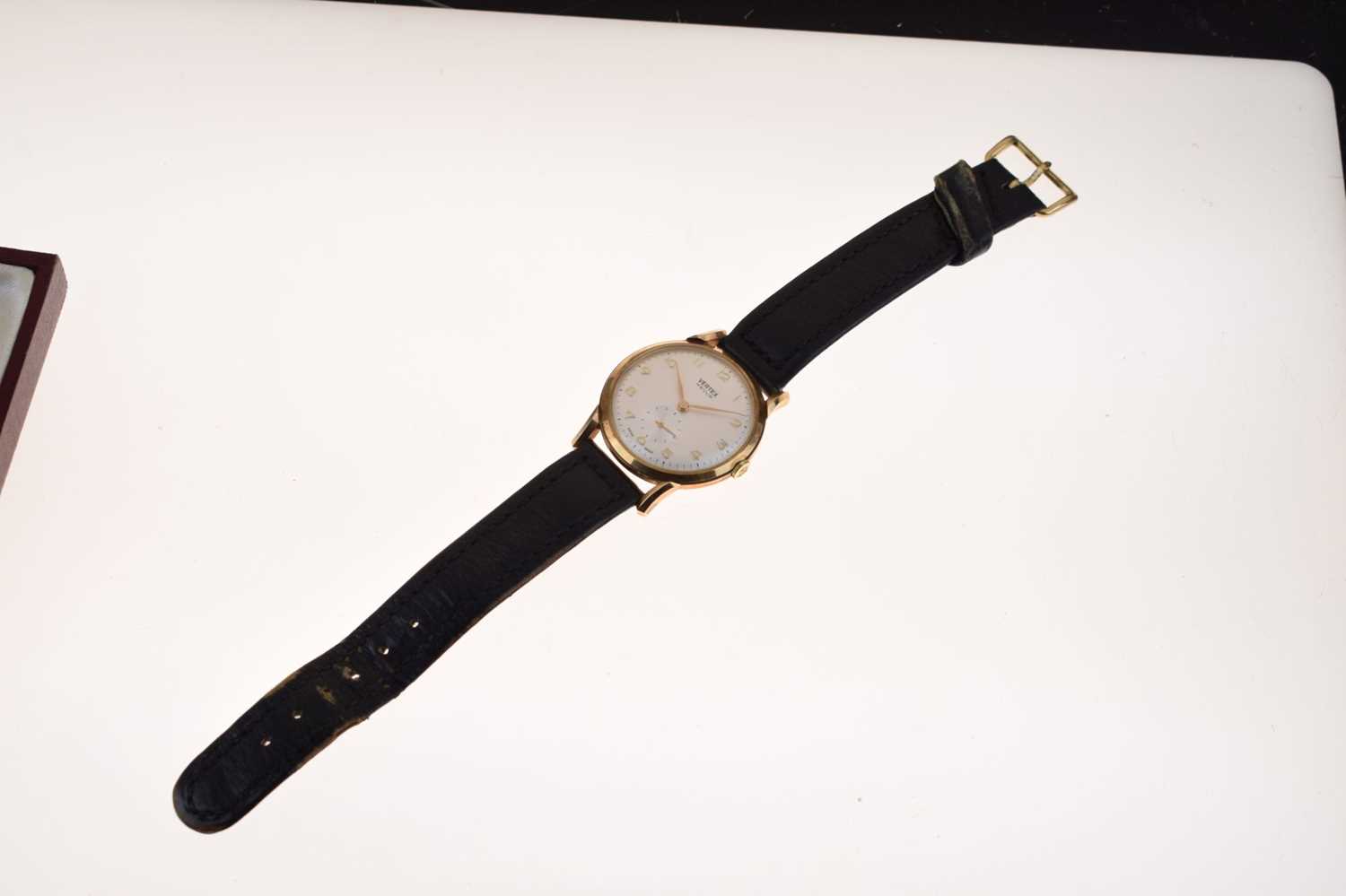 Vertex Revue - Gentleman's 9ct gold case wristwatch, circa 1959 - Image 3 of 9