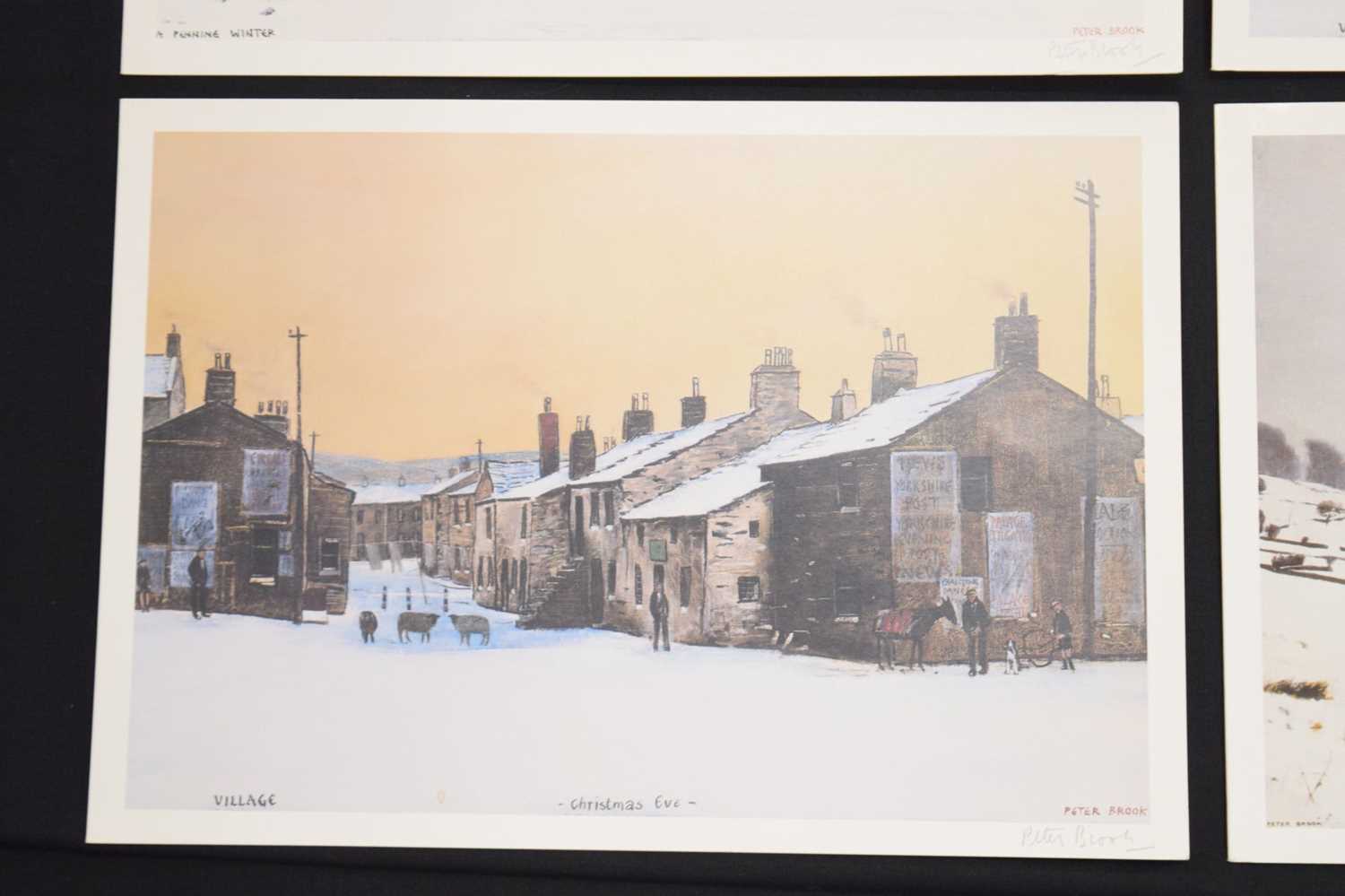 Peter Brook (1927-2009) - Four signed Christmas cards - Image 4 of 12