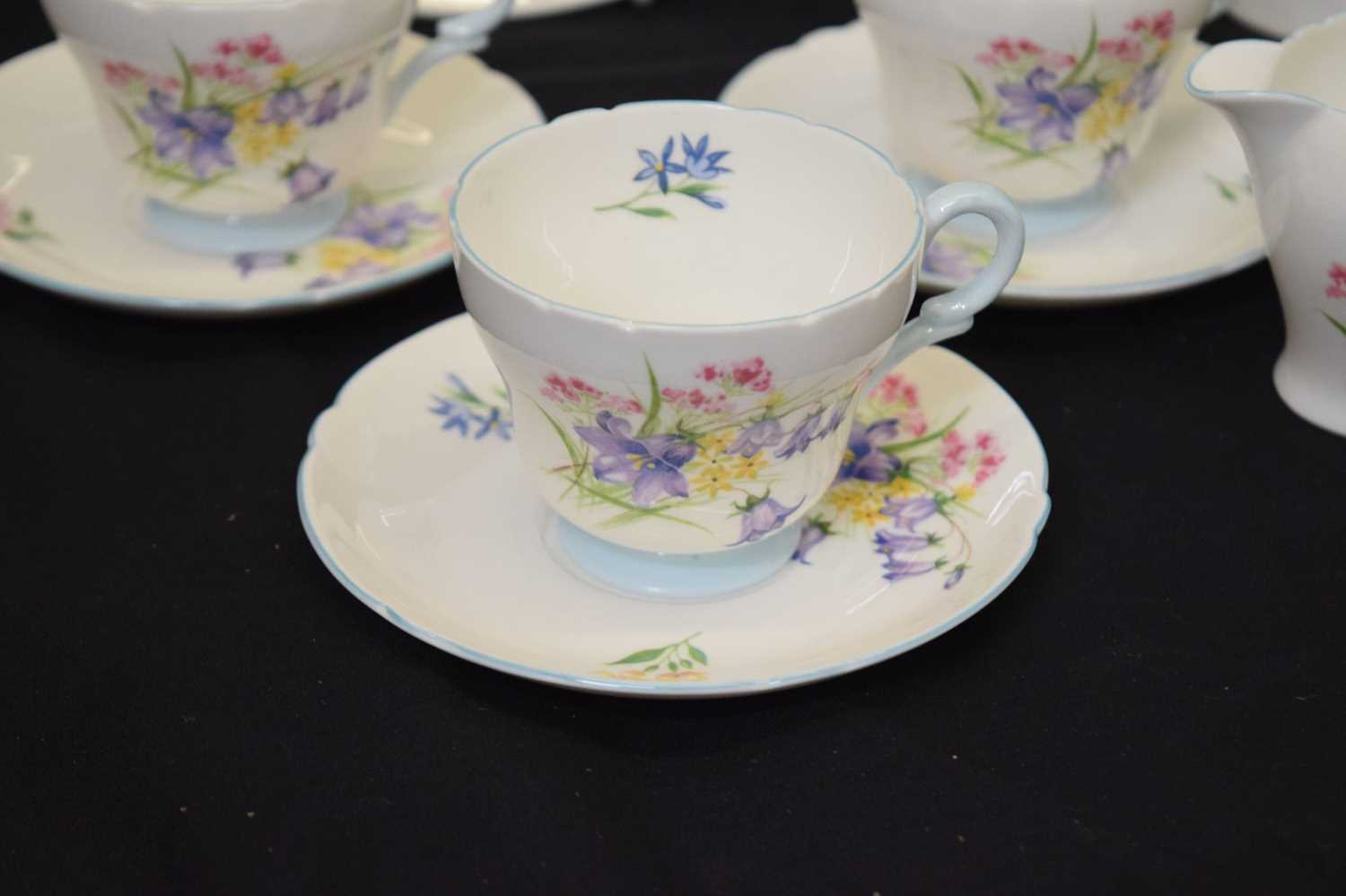 Shelley 'Wild Flowers' pattern part coffee set - Image 3 of 15