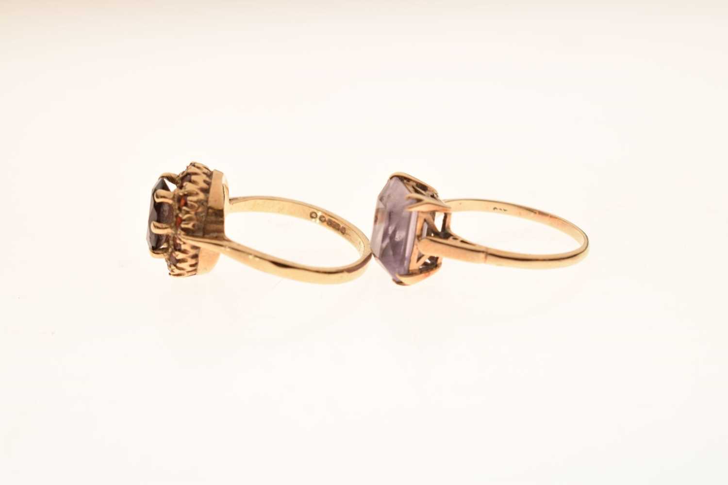 Two 9ct gold gem-set rings - Image 2 of 6