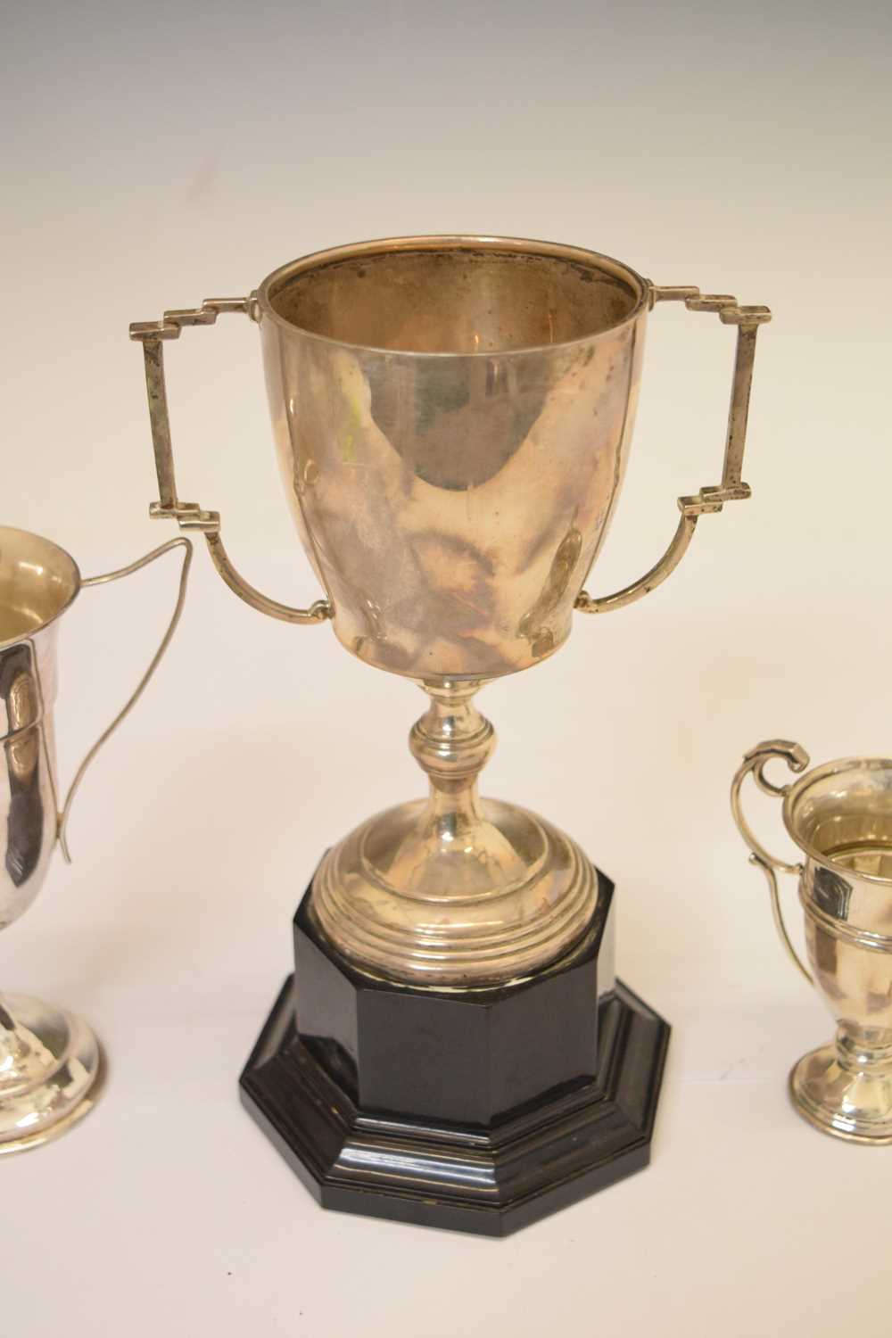 Three George V silver trophy cups - Image 8 of 9