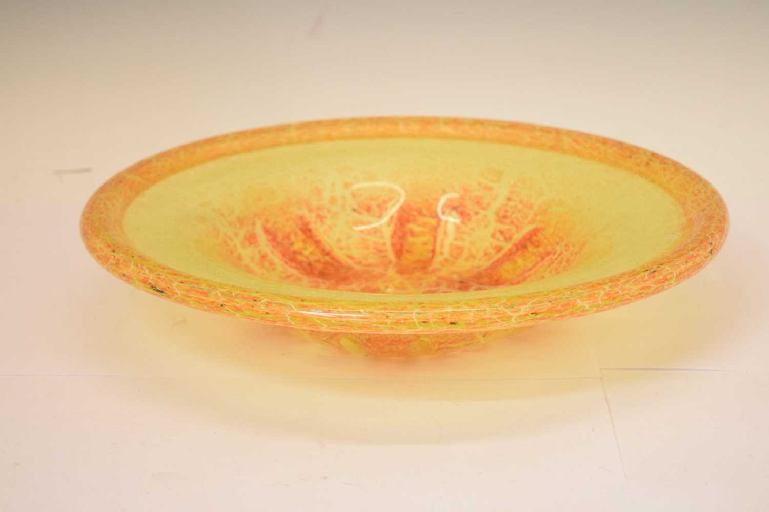 Large 1930s WMF Ikora glass bowl - Image 3 of 9