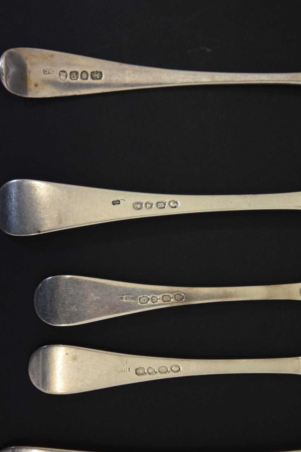 Quantity of Georgian and Victorian silver flatware - Image 11 of 14