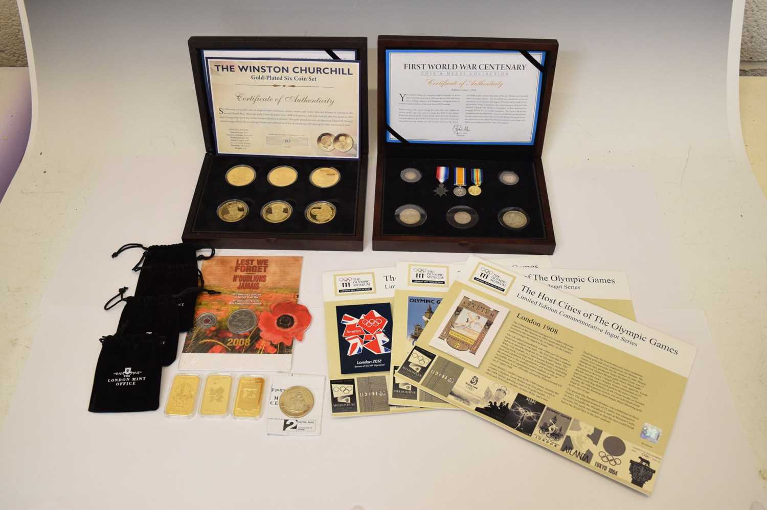 Quantity of coins and medallions relating to WW1, Olympics, etc - Image 2 of 10