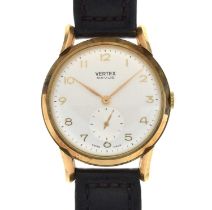 Vertex Revue - Gentleman's 9ct gold case wristwatch, circa 1959