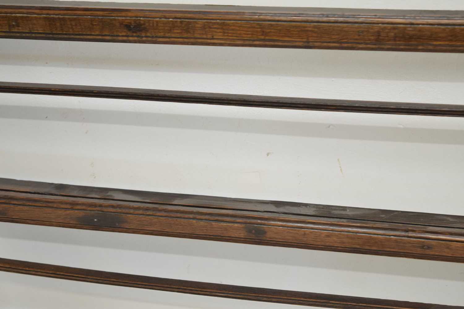 George III oak dresser rack - Image 10 of 14