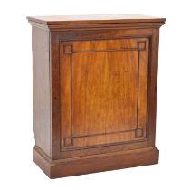 Late 19th or early 20th century mahogany single door cabinet