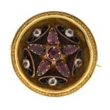 Victorian target brooch