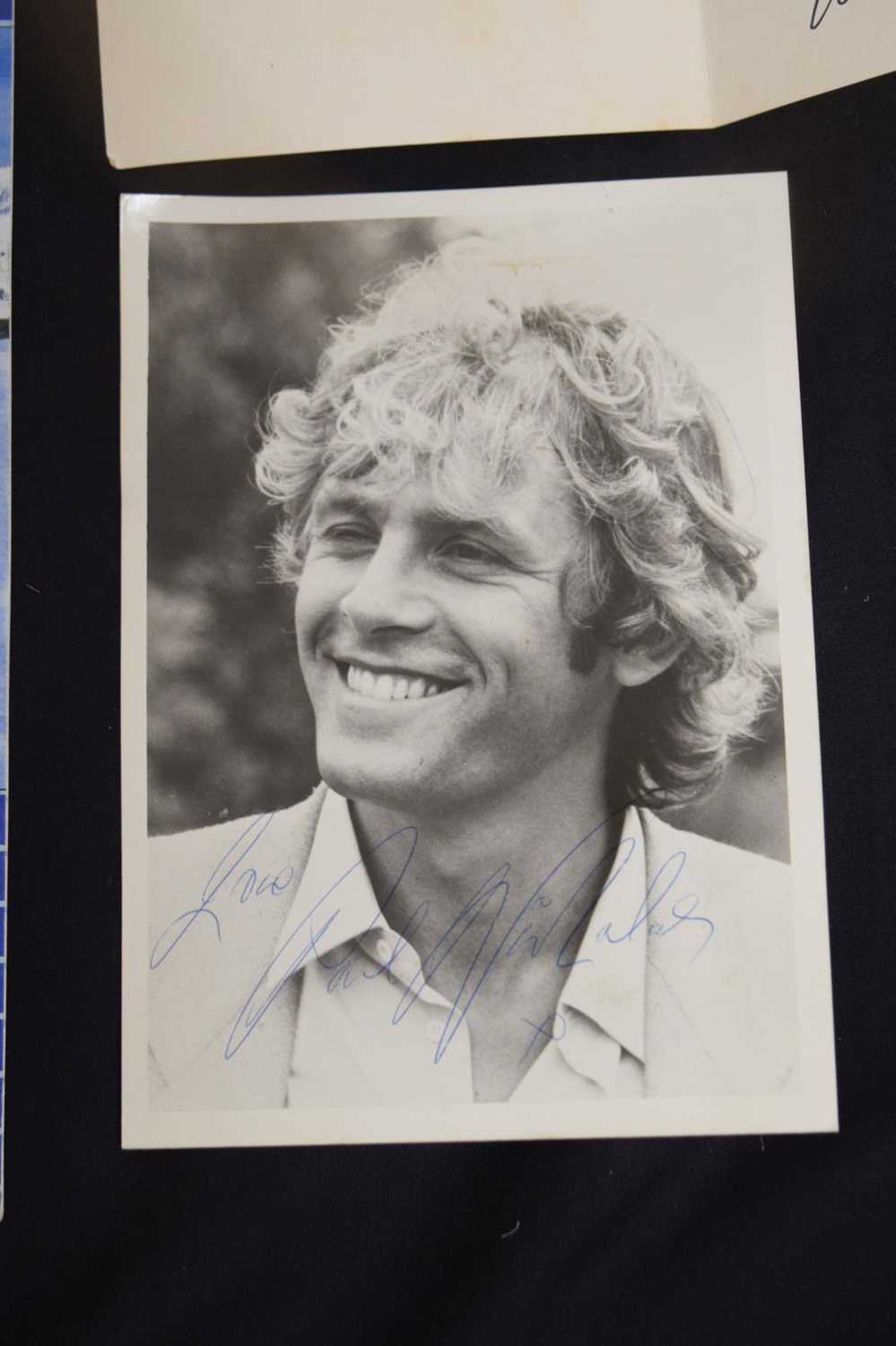 Autographs - Signed Pele and Geoff Hurst menu, and collection of circa 1980 autographs - Image 11 of 11