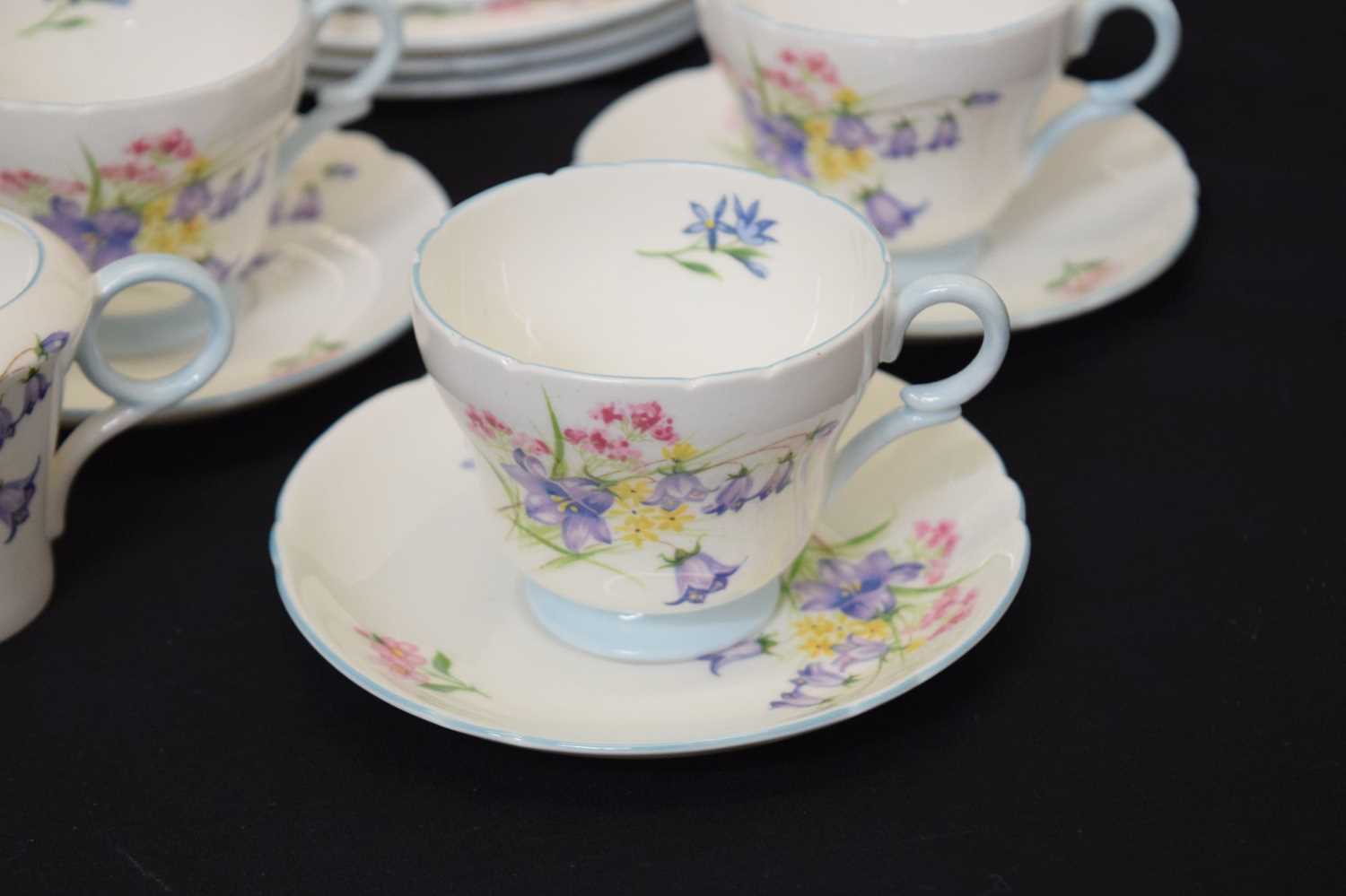 Shelley 'Wild Flowers' pattern part coffee set - Image 8 of 15