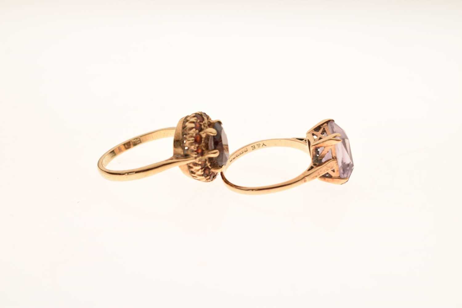 Two 9ct gold gem-set rings - Image 4 of 6