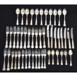 Quantity of silver-plated Kings pattern cutlery