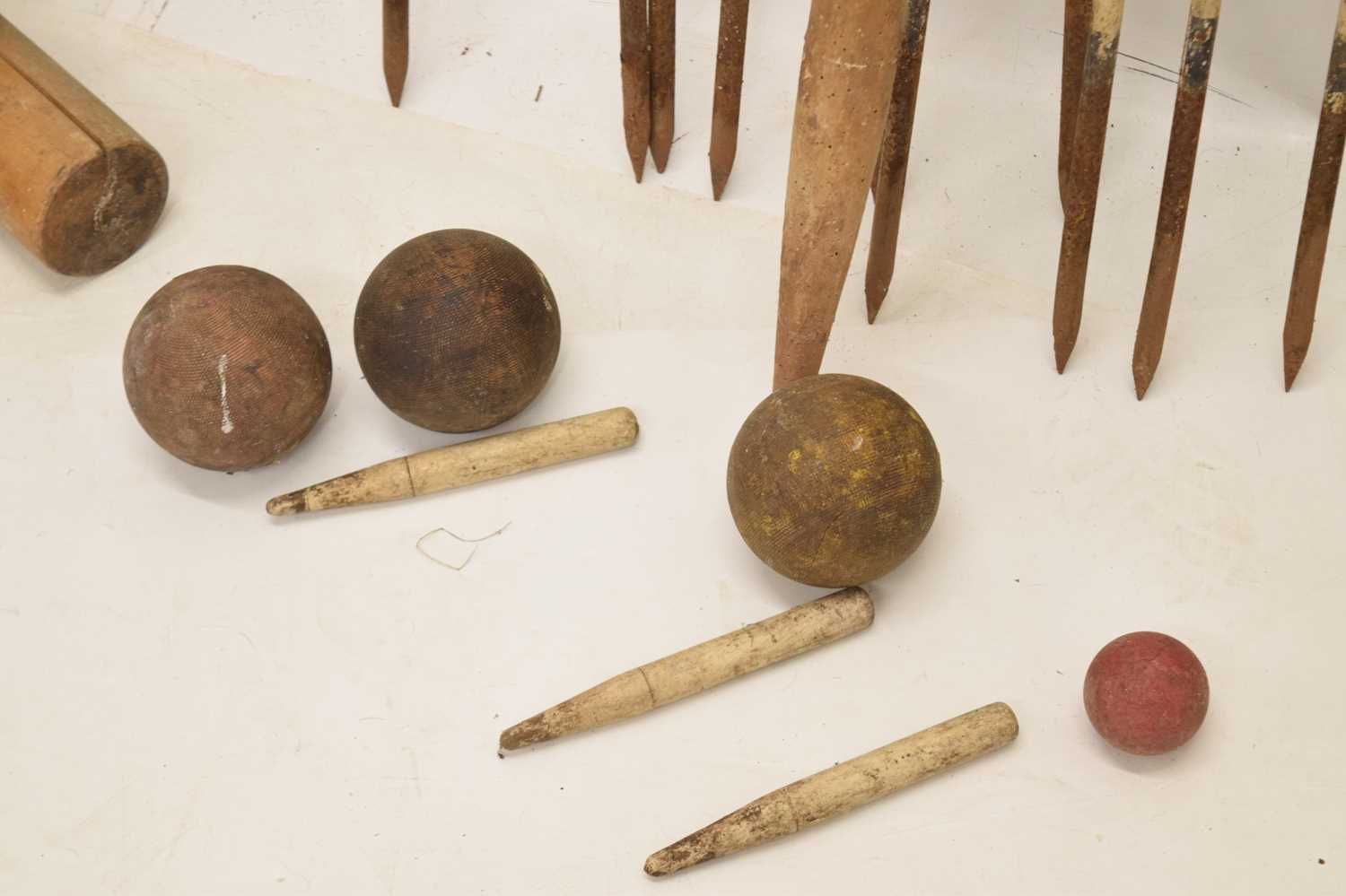 Vintage croquet part set - Image 2 of 8