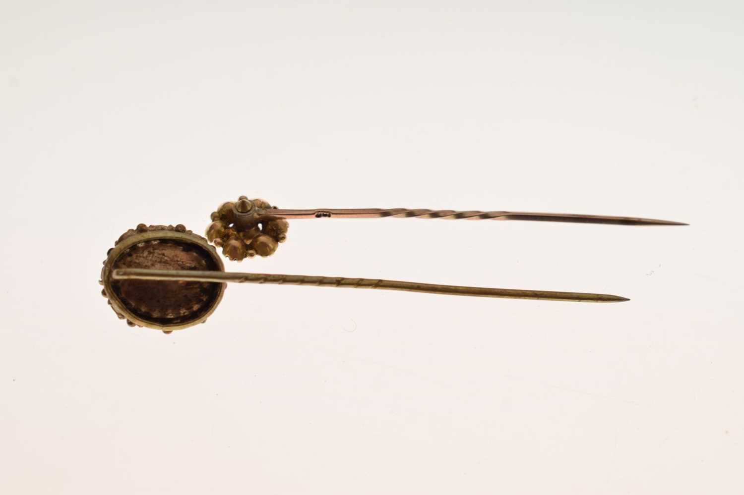 Four gem-set stick pins - Image 4 of 6