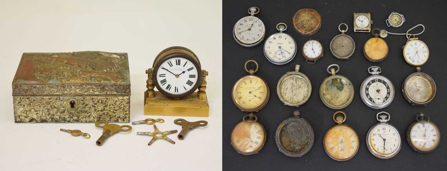 Mixed group of pocket watches