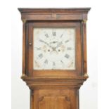 George III oak longcase clock - North Wales