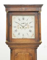 George III oak longcase clock - North Wales
