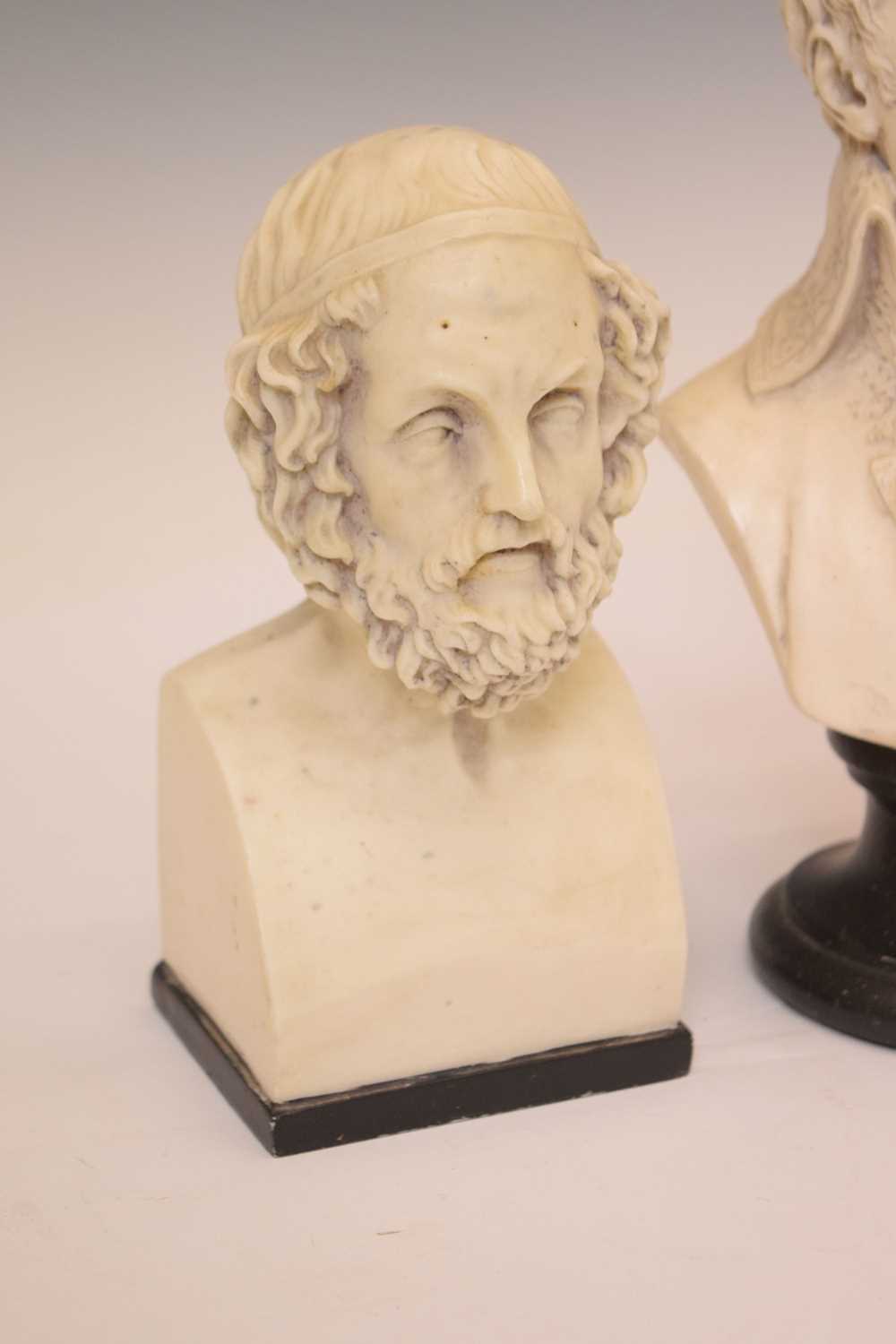 Resin busts of Napoleon and Homer - Image 3 of 8