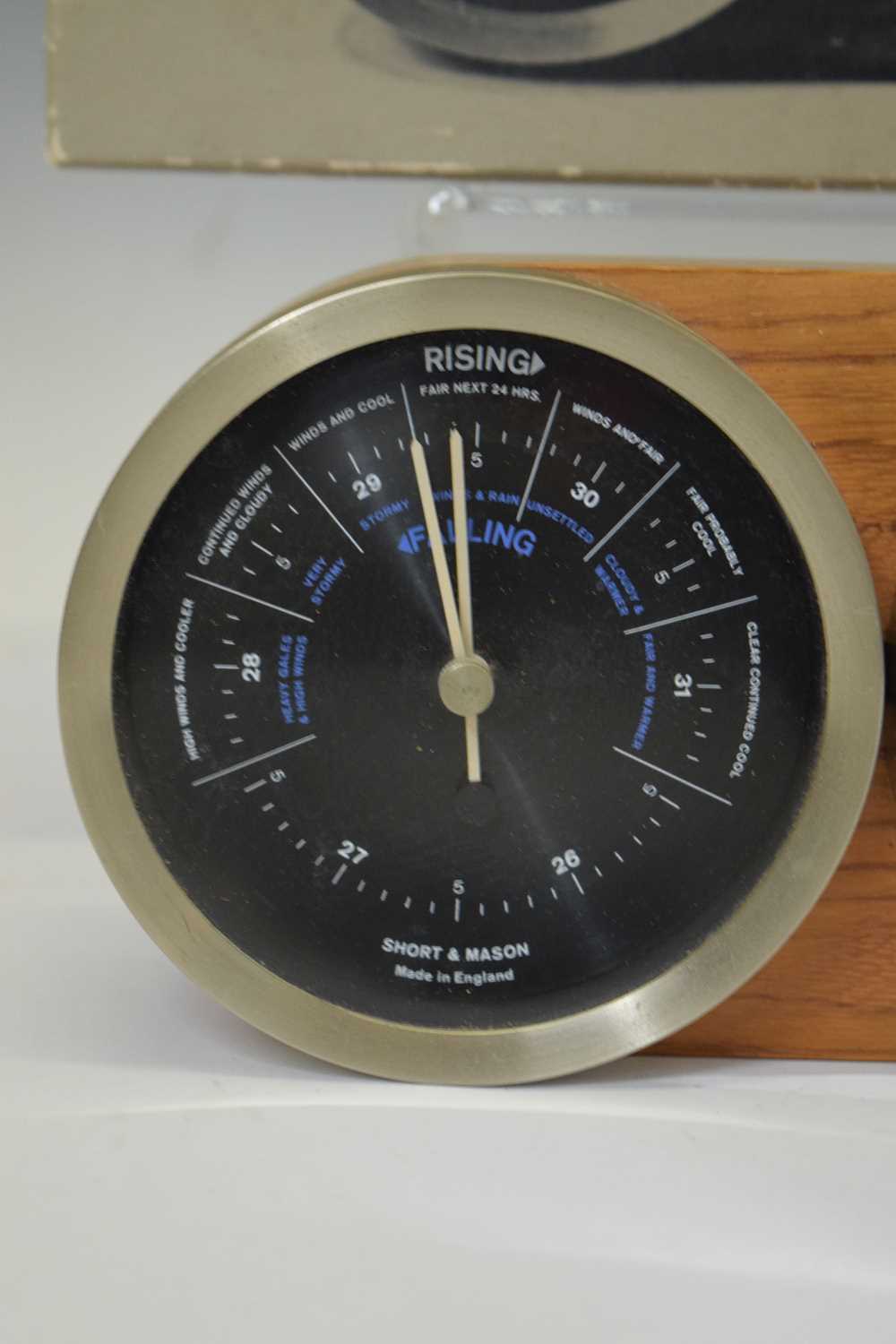 Short & Mason desk Ranger Barometer and Clock - Image 4 of 8