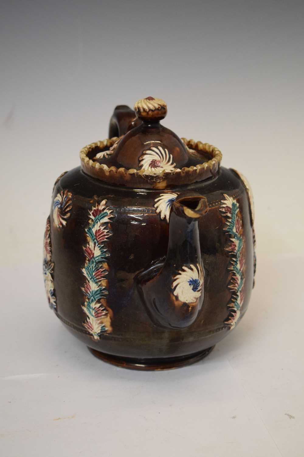 Measham Bargeware teapot - Image 5 of 12