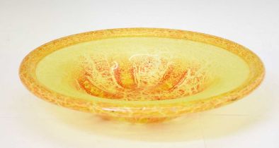 Large 1930s WMF Ikora glass bowl