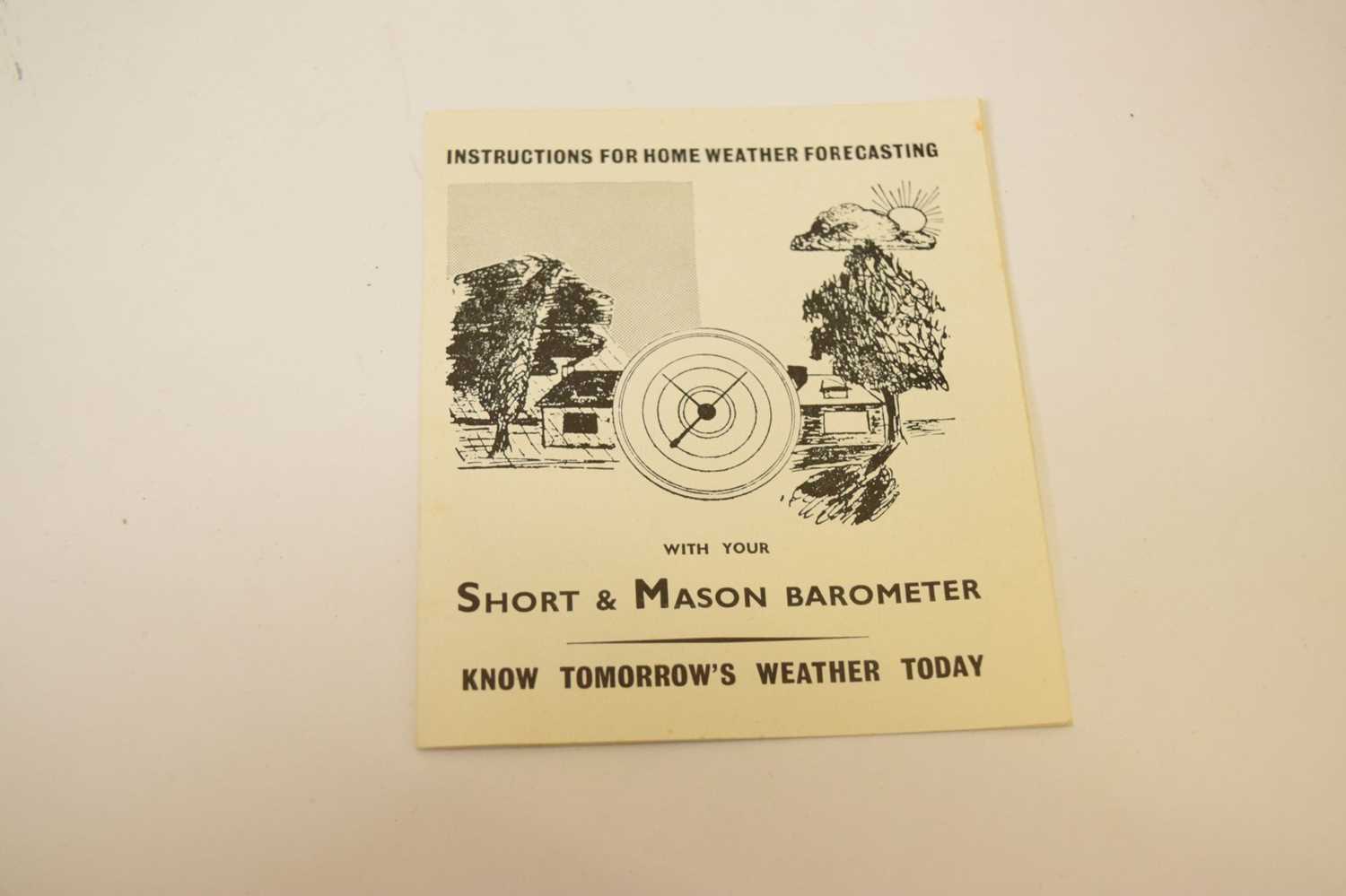 Short & Mason desk Ranger Barometer and Clock - Image 8 of 8