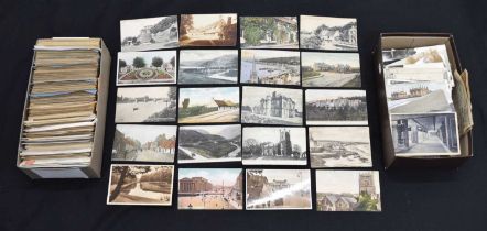 Collection of early 20th century postcards, mainly UK topographical