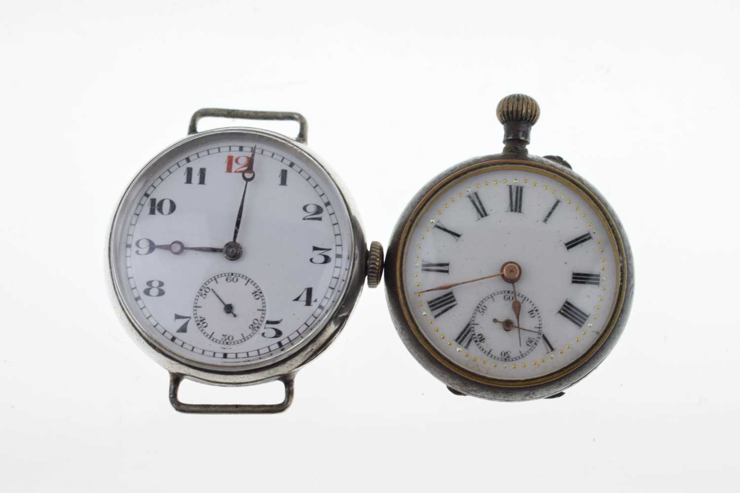 Late Victorian silver cased open-face pocket watch - Image 6 of 8