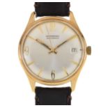 Garrard - Gentleman's 9ct gold cased automatic wristwatch