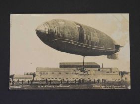 'H.M. Airship, The Gamma' postcard