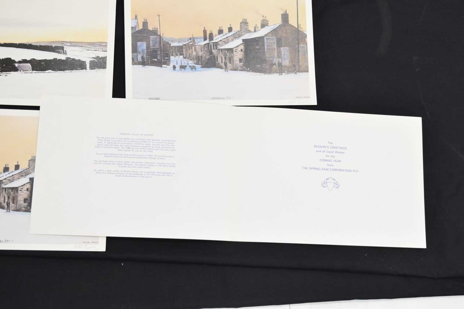 Peter Brook (1927-2009) - Four signed Christmas cards - Image 12 of 12