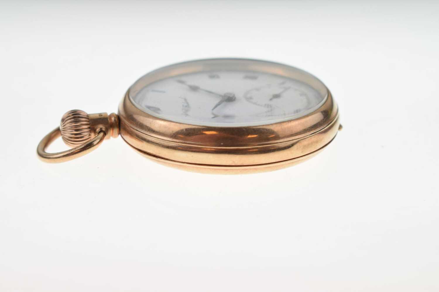 George V 9ct gold cased open-face pocket watch - Image 6 of 12