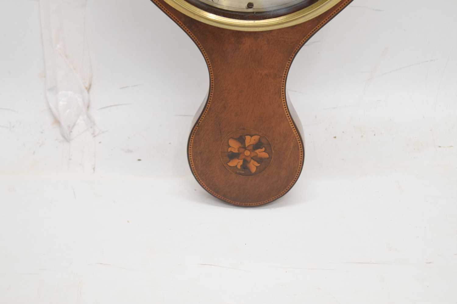 19th century inlaid wheel barometer, A.E Abraham Optician - Image 6 of 10