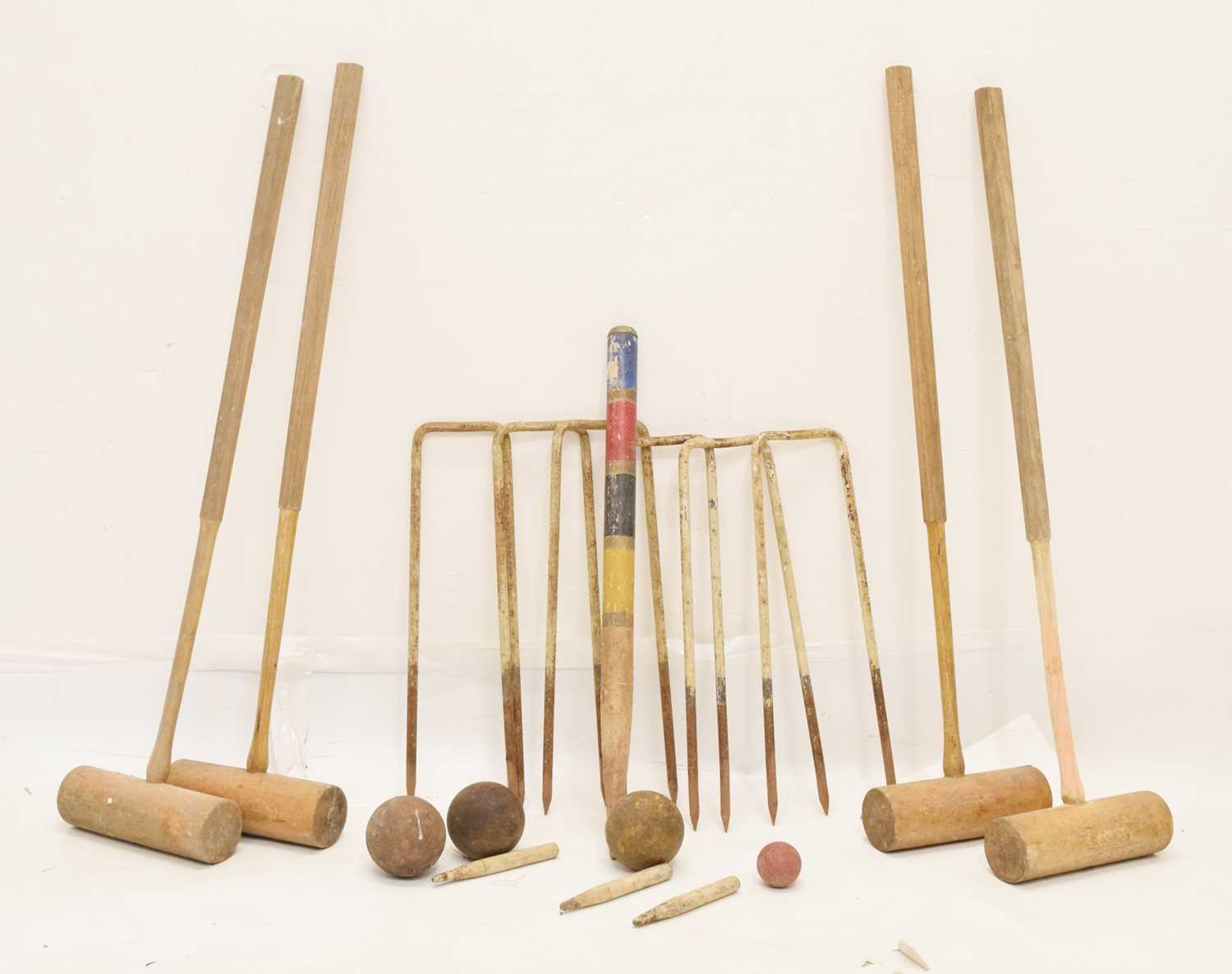 Vintage croquet part set