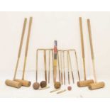 Vintage croquet part set