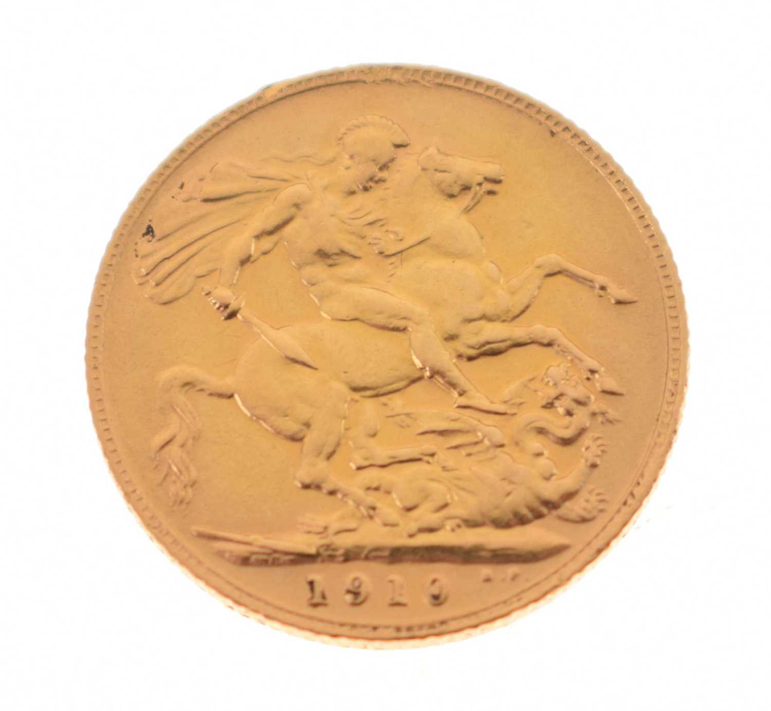 Edward VII gold sovereign, 1910