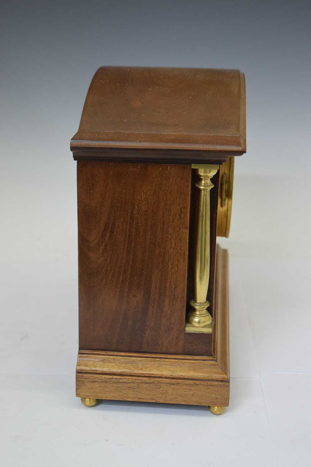 Edwardian inlaid mantel clock - Image 5 of 9