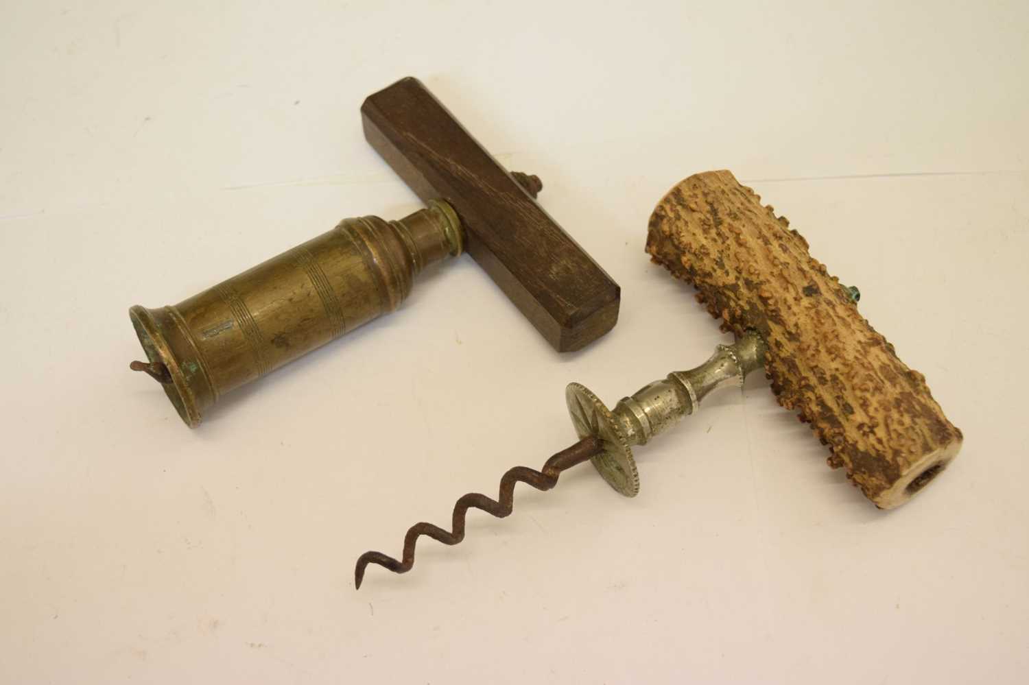 19th century Thomason-type brass corkscrew and one other - Image 2 of 6