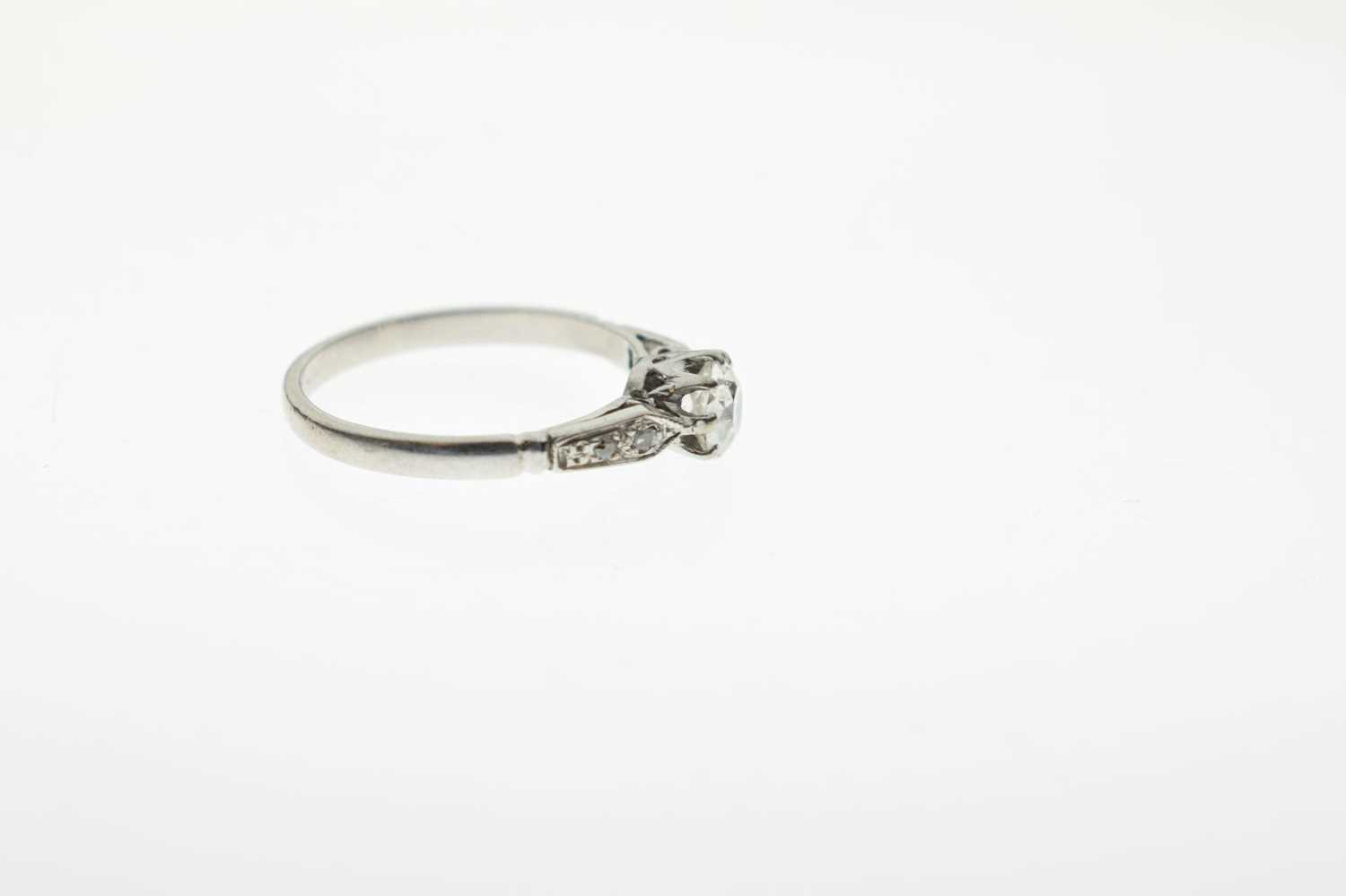 Diamond single stone ring - Image 4 of 5