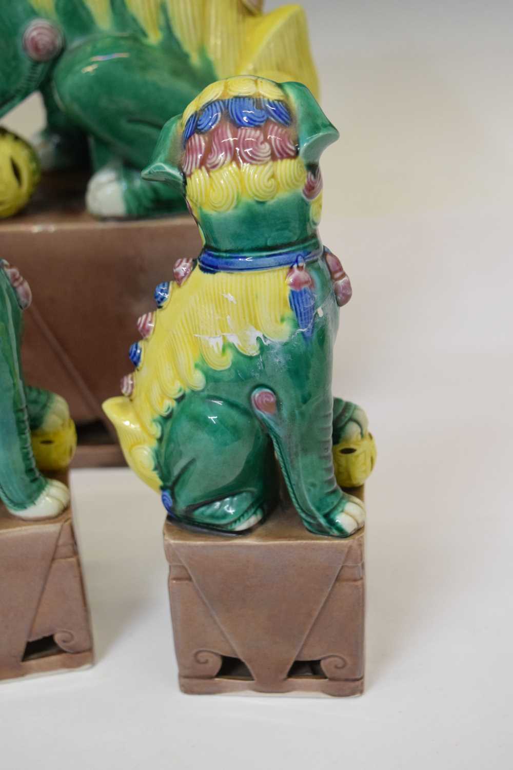 Collection of Chinese ceramic Dog of Foo figures - Image 7 of 15