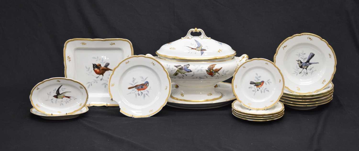 19th century Vienna porcelain dinner wares