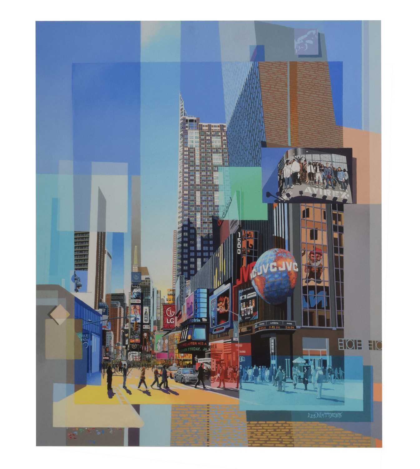 Les Matthews (b.1946) - Signed limited edition print - Times Square, New York